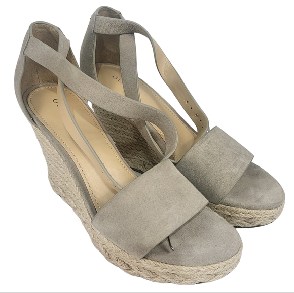 Guess Hidy Wedge Sandals Lighy Gray 8 - Picture 6 of 8
